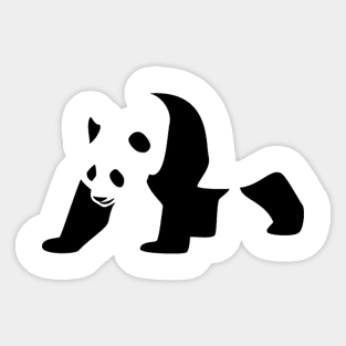 Panda Bear Silhouette Sticker